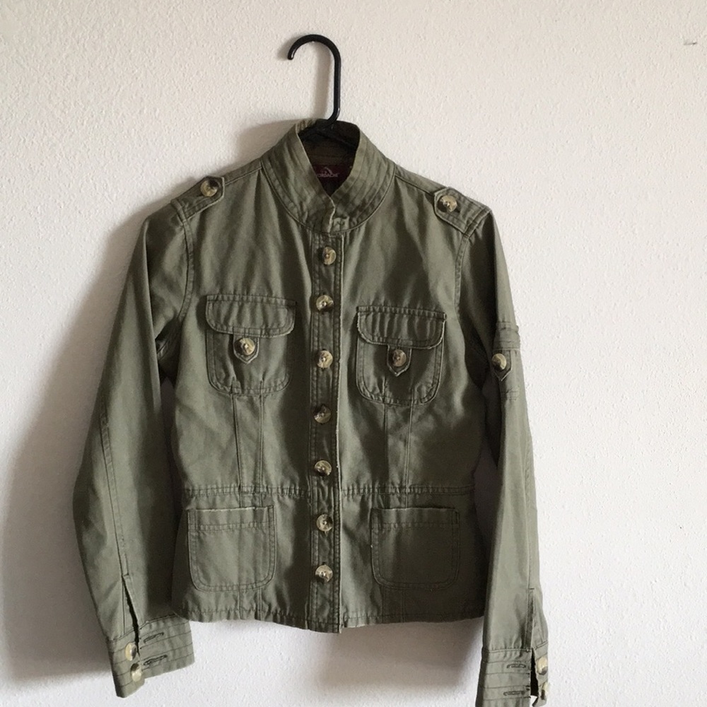 🚨SOLD 🚨Olive Jordache Jacket - Picture 2 of 3
